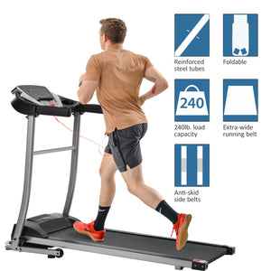GT Electric Folding Treadmill Motorized Running and Jogging Fitness Machine for Home Gym with 12 Preset Programs US-2