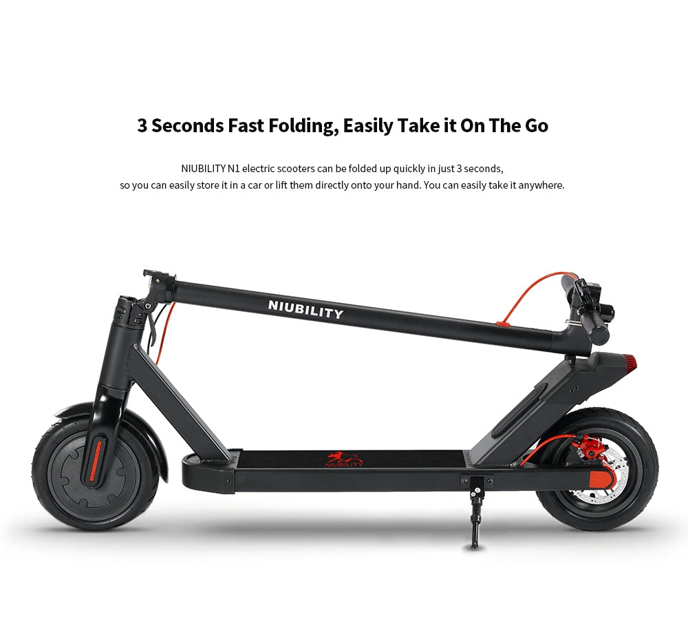 NIUBILITY N1 Electric Scooter 7.8Ah Battery 25Km Mileage 8.5 inch Wheel - Black(Poland Warehouse)