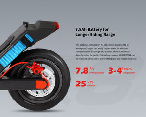 NIUBILITY N1 Electric Scooter 7.8Ah Battery 25Km Mileage 8.5 inch Wheel - Black(Poland Warehouse)