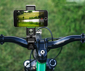 New Design Multi-Functional LED Lighting  Bicycle Phone Holder Motorcycle Mobile Phone Holder with Compass Guider